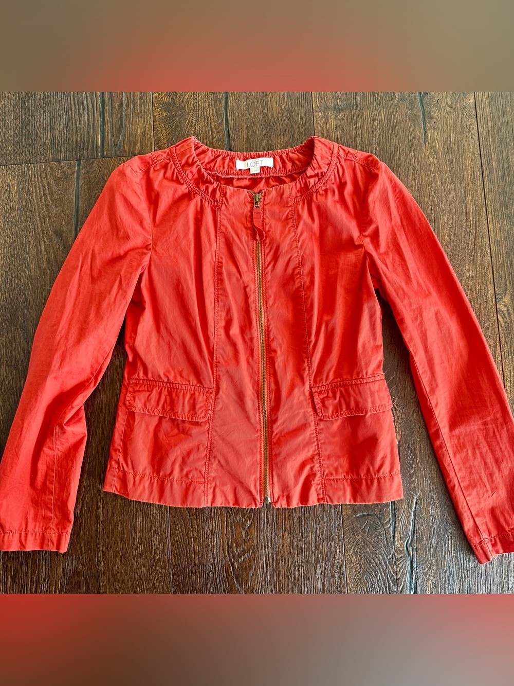 LOFT Women's Zip-Front Utility Jacket
